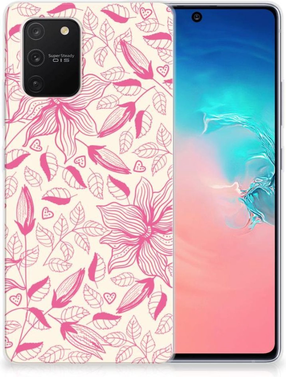 Samsung Galaxy S10 Lite TPU Case Pink Flowers