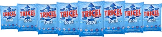 Tricel soda traditional - soda kristallen reiniger - Reinigt, ontstopt en ontvet 8 x 1kg