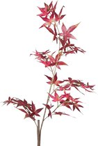 Viv! Home Luxuries Herfstblad - zijden bloem - rood - 92cm - topkwaliteit