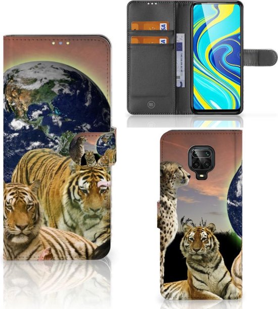 Portefeuille Xiaomi Redmi Note 9 Pro | Note 9S Téléphone Portable Couverture Standing pour Prédateurs