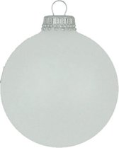 Sneeuwwitte / Witte Kerstballen 7 cm mat - doosje van 8