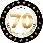 70 ans de sous-verres de décoration / sous-bocks - 50x pièces - fournitures de fête / décoration de soixante-dix ans