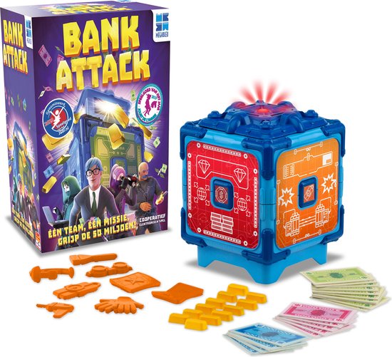 Bank Attack - Coöperatieve spellen - Gezelschapsspel voor Familie - Elektronische Kluis inbegrepen - spellen kinderen