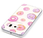 Samsung Galaxy S6 Edge / G925 Glossy donuts patroon TPU back cover Hoesje