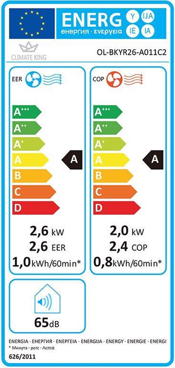 Afbeelding 3 van 9000 BTU [2,6KW] | koelen & verwarmen (EAN: 6017444896889)