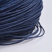 waxkoord, katoen, donker blauw, diameter van 1mm, 375m