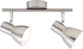 Briloner Leuchten CUP plafondlamp - 2-lichts - E14 max. 25W - spots draaibaar - mat nikkel
