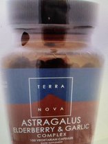 Terranova Astragalus elderberry & garlic complex Inhoud:	50 vcaps