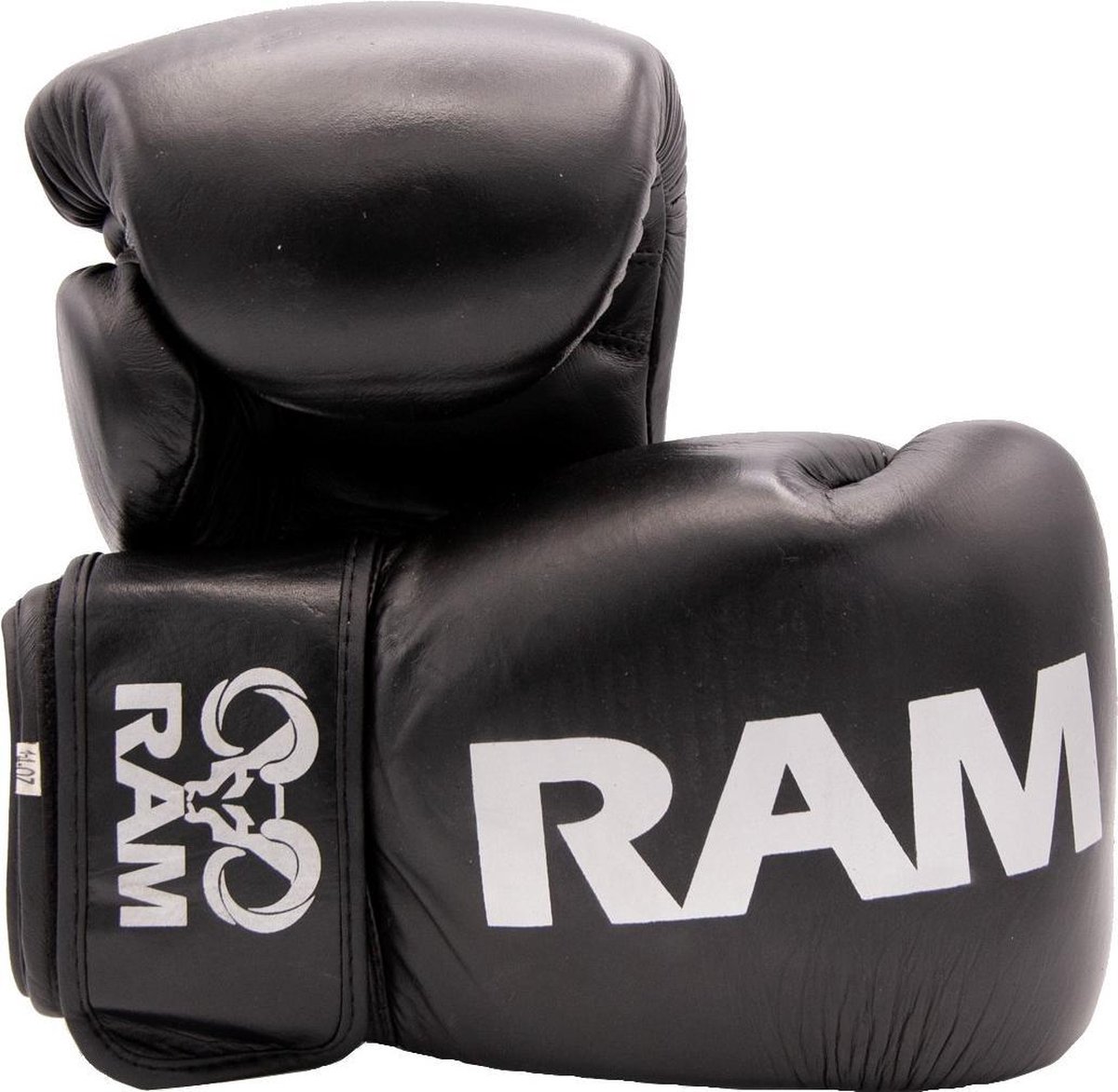 RAM Pro 1 - Leder - Kickbokshandschoenen - Zwart/zilver - 10oz