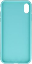 Bestcases Telefoonhoesje Backcover iPhone Xs Max - Turquoise