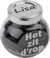 LKMN Voorraadpot met naam-glas 1.6 L