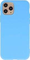 Bestcases Telefoonhoesje Backcover Hoesje iPhone 11 Pro Max - Licht Blauw