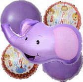 Olifant-Folie-Ballonnen-Set(5stuks) 1+ 1 gratis