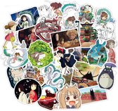 Spirited away stickers - Hayao Miyazaki Japanse anime - 50 stickers -