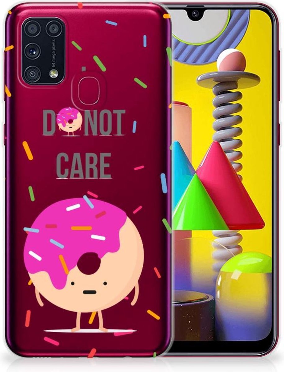 Samsung Galaxy M31 Siliconen Case Donut Roze