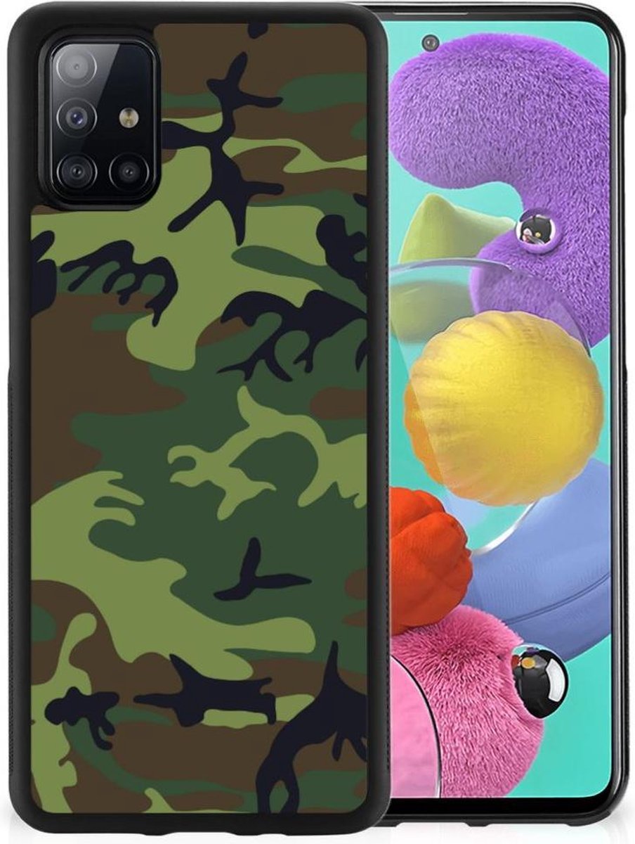Samsung Galaxy A51 Bumper Case Army Dark