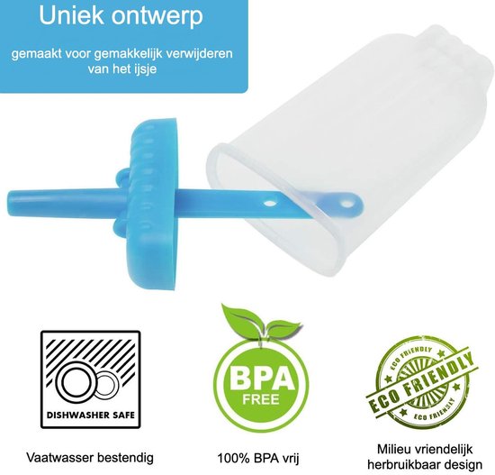 Bol Com Perow Ijsvormen 6 Stuks Inclusief Gratis Trechter En Reinigingsborstel Bpa En