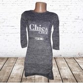 Kinderjurk Chic & Choc grijs -s&C-170/176-Kinderjurken