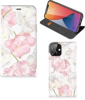 Stand Case Hoesje Cadeau voor Mama Geschikt voor iPhone 12 | Geschikt voor iPhone 12 Pro Smart Cover Mooie Bloemen