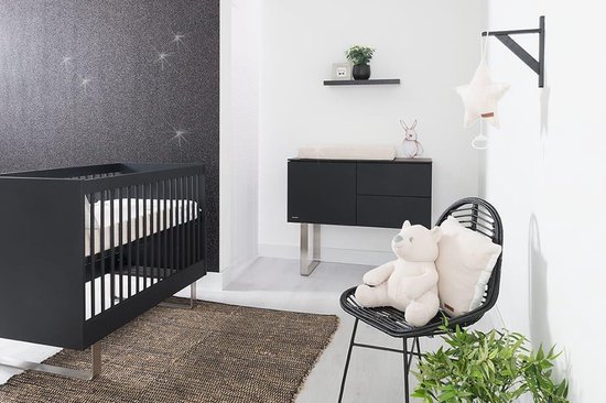 Baby's Only Gebreid baby Muziekdoosje - Muziekhanger ster Sparkle - Goud-Ivoor Mêlee - Met subtiel glittertje - Muziek speelgoed van Baby's Only — afbeelding 4