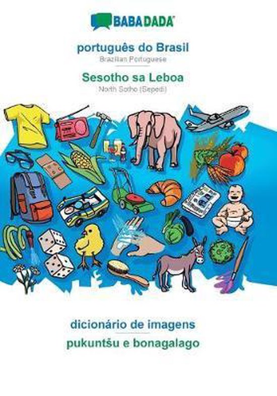 português do Brasil - Sesotho sa Leboa, dicionário de imag ... - cover