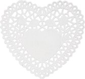 Doilies. D: 10 cm. heart-shaped. 30pcs