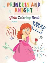 Princess and knight - Girls Coloring Book