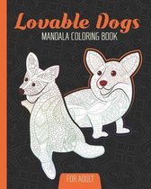 Lovable Dogs Mandala Coloring Book: adult coloring book