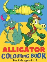 Alligator colouring book