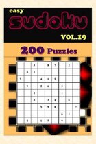 200 Easy Sudoku Puzzles: Challenging and Fun Sudoku Puzzles for For Adults Over 200 Puzzles & Solutions Vol.19