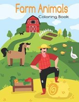 Farm Animals Coloring Book: All Simple and Fun Designs