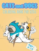 Cats and Dogs coloring book for kids