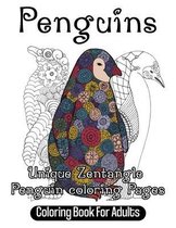 Penguins Coloring Book For Adults