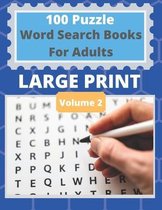 100 Puzzle Word Search Books For Adults Large Print