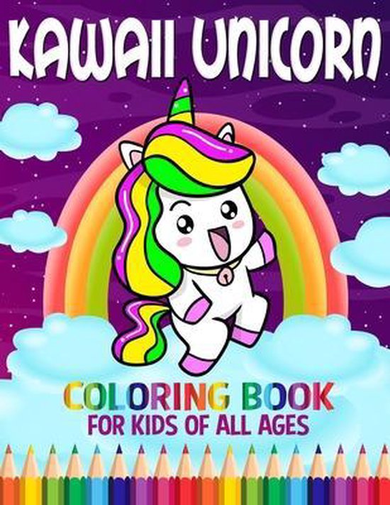 Kawaii Unicorn Coloring Book For Kids Of All Ages, Merchday Publishing