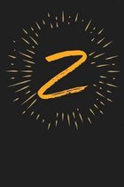 Z: Monogram Style Design, Dot-Grid, 120 Page Notebook