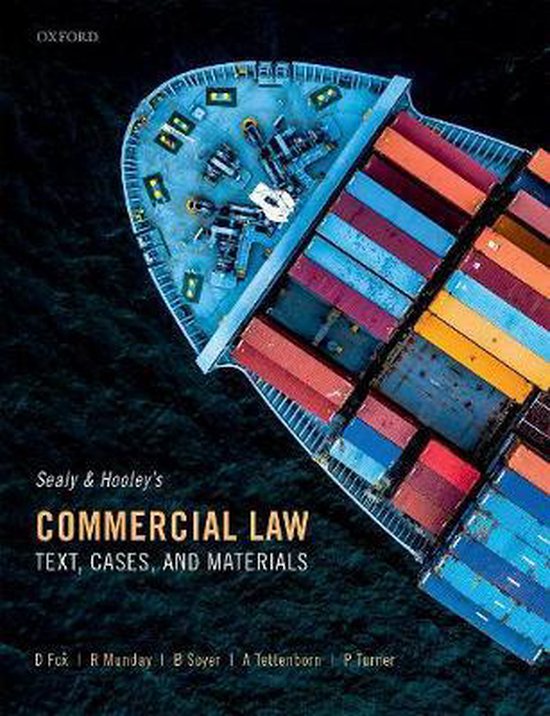 Sealy and Hooley's Commercial Law 9780198842149 David Fox Boeken