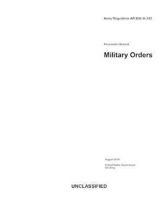 Army Regulation AR 6008105 Personnel General, United States