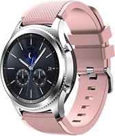 Siliconen Smartwatch bandje - Geschikt voor  Samsung Gear S3 silicone band - roze - Horlogeband / Polsband / Armband