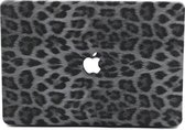 Lunso Geschikt voor MacBook Air 13 inch (2010-2017) cover hoes - case - Leopard Pattern White