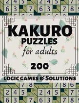 Kakuro Puzzles for Adults: 200 Japanese Kakuro Product Logic Games and Solutions for Adults and Seniors. Moderate and Hard Puzzles. Large Print M