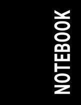 Notebook: Unruled Notebook - 8.5'' x 11'' - 100 Pages