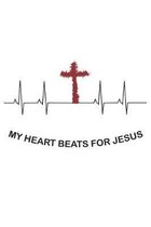 My heart beats for Jesus: Notizbuch Geschenk-Idee - Karo - A5 - 120 Seiten