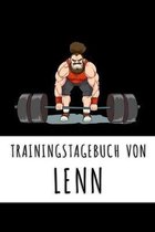 Trainingstagebuch von Lenn: Personalisierter Tagesplaner für dein Fitness- und Krafttraining im Fitnessstudio oder Zuhause