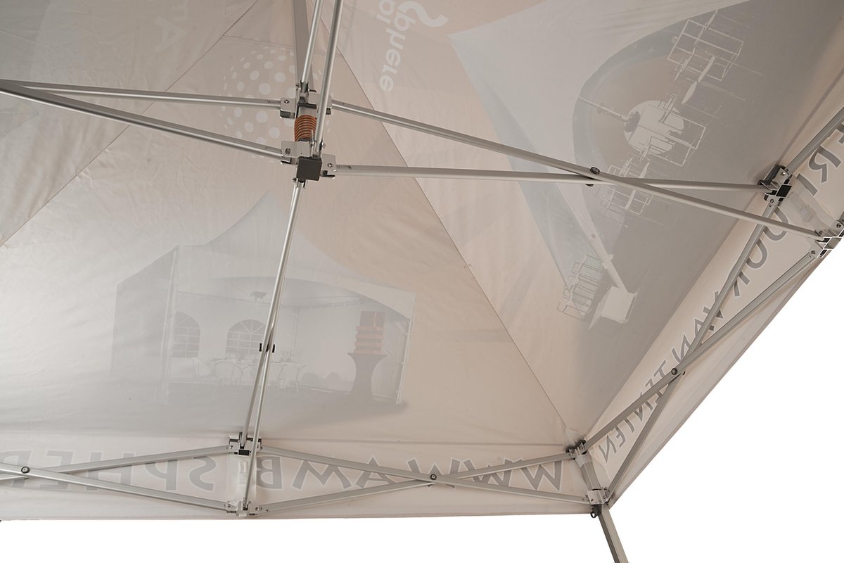 Plooitent 3x6 - Vouwtent 3x6 - Easy Up 3x6 - ALU - Kleur: ZAND