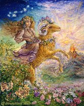 Josephine Wall  Ram 100x80 cm  275 kleuren vierkante steentjes