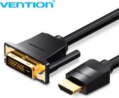 Vention HDMI naar DVI Kabel - DVI naar HDMI (Bi-directioneel) - Full-HD 1080P - 1.5 Meter