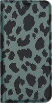 Design Softcase Booktype Samsung Galaxy A21s hoesje - Panter Groen