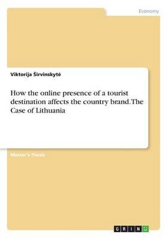 How the online presence of a tourist destination affects the ... - cover