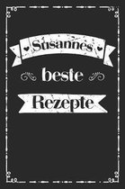 Susannes beste Rezepte: A5 Rezeptbuch zum selberschreiben personalisiert Personalisierte Geschenke Vorname Susanne - �bersichtliches blanko Ko